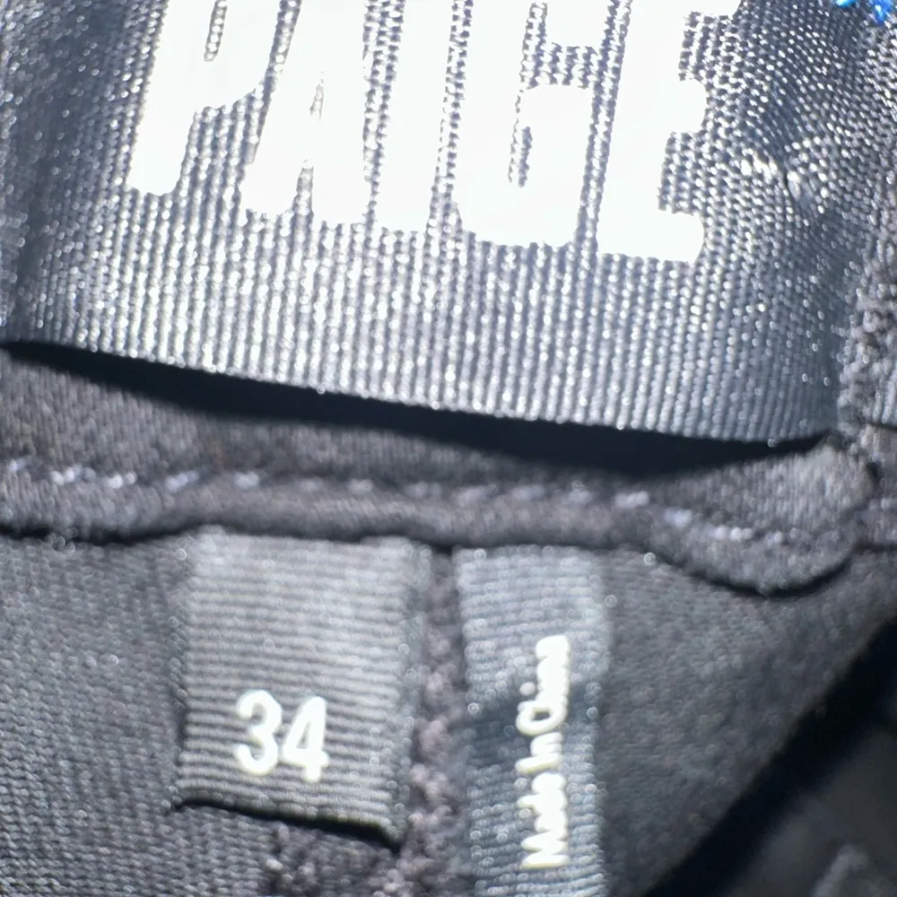 Paige Mayslie Straight Ankle Jean in Black Fog Luxe Coating - Black Plus Size 34 - Image 8