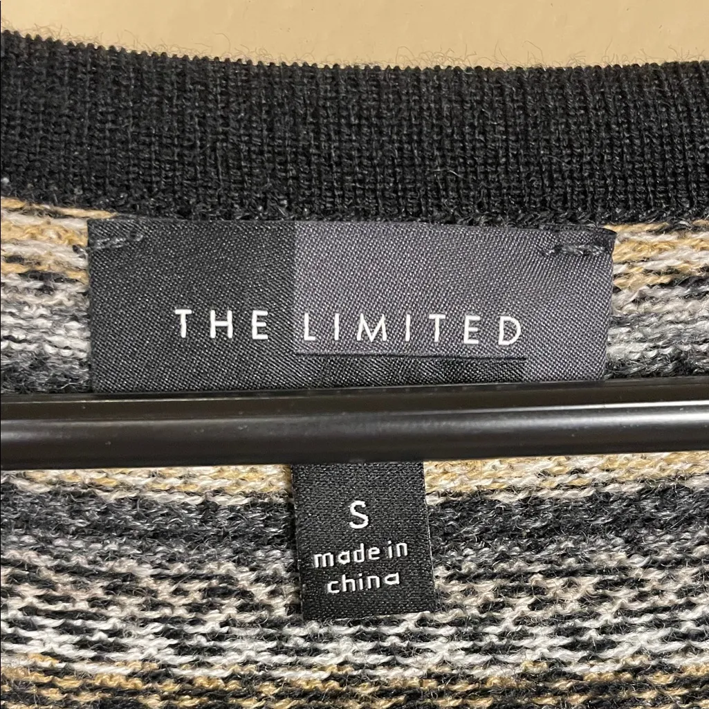 The Limited Women’s Wool Blend Striped Knit 7/8 Sleeve A-Line Sweater Dress - Image 6