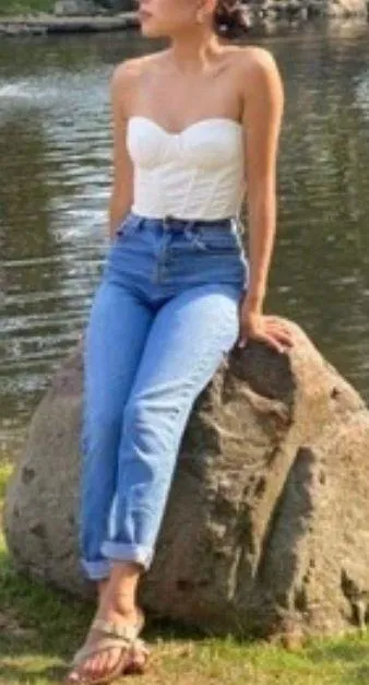 White Bustier Top - Image 2