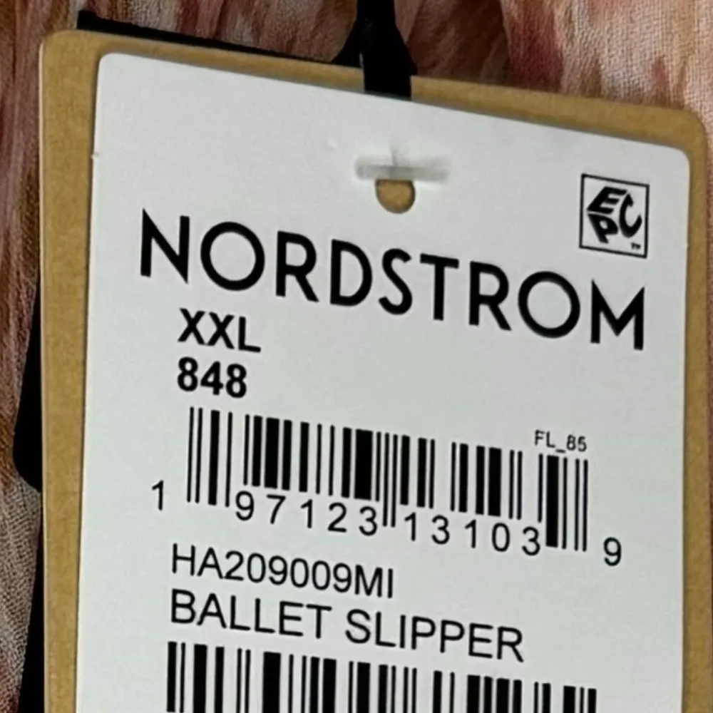 NWT Halogen Abstract Print Long Sleeve Tiered Dress in Ballet Slipper Size XXL - Image 8