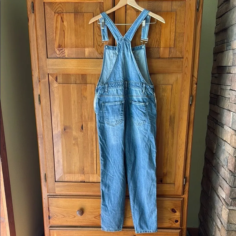 Insane Gene Blue Denim Overalls. Size medium. Straight leg. Blue - Image 4