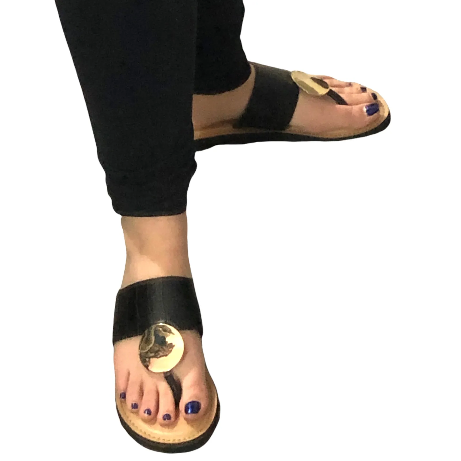 Market & Spruce SIZE 7.5 Havanna Textured Flip Flop Thong Sandal - Stitch Fix - Image 4
