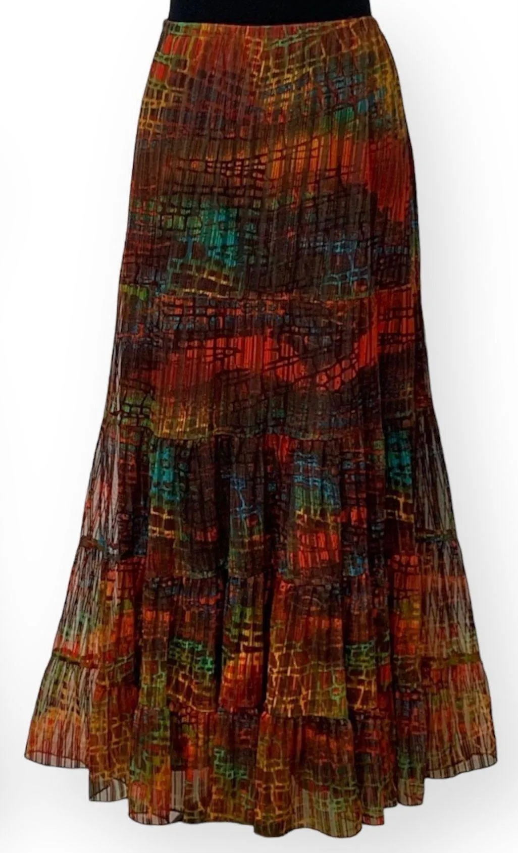 Multiples Vintage 90s  Tiered Maxi Skirt - Image 2