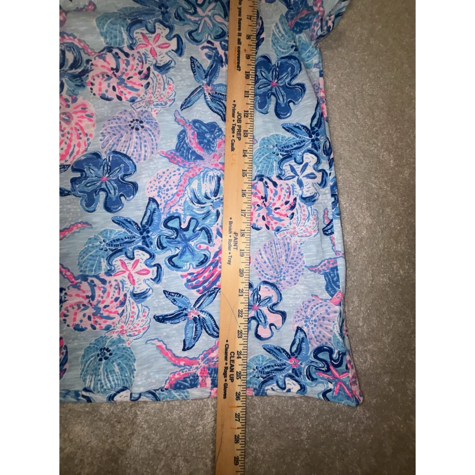 LILLY PULITZER MULTI BAHAMAS BEACHCOMBER SCOOP-NECK ETTA TOP M - Image 8