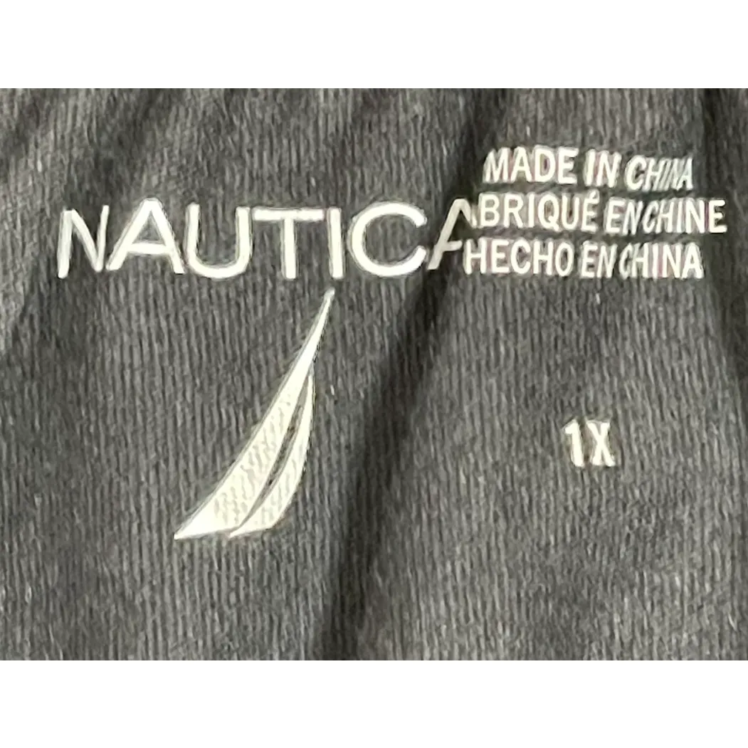 Nautica Womens Lightweight‎ Shorts Size Plus 1X Black Elastic & Drawstring Black - Image 4