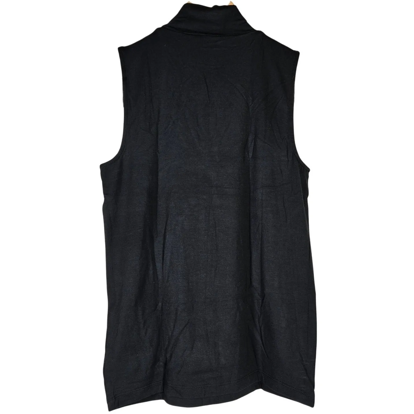J. Crew Factory Sleeveless Mockneck‎ Tank Top Black M BS206 NWT Size M - Image 2