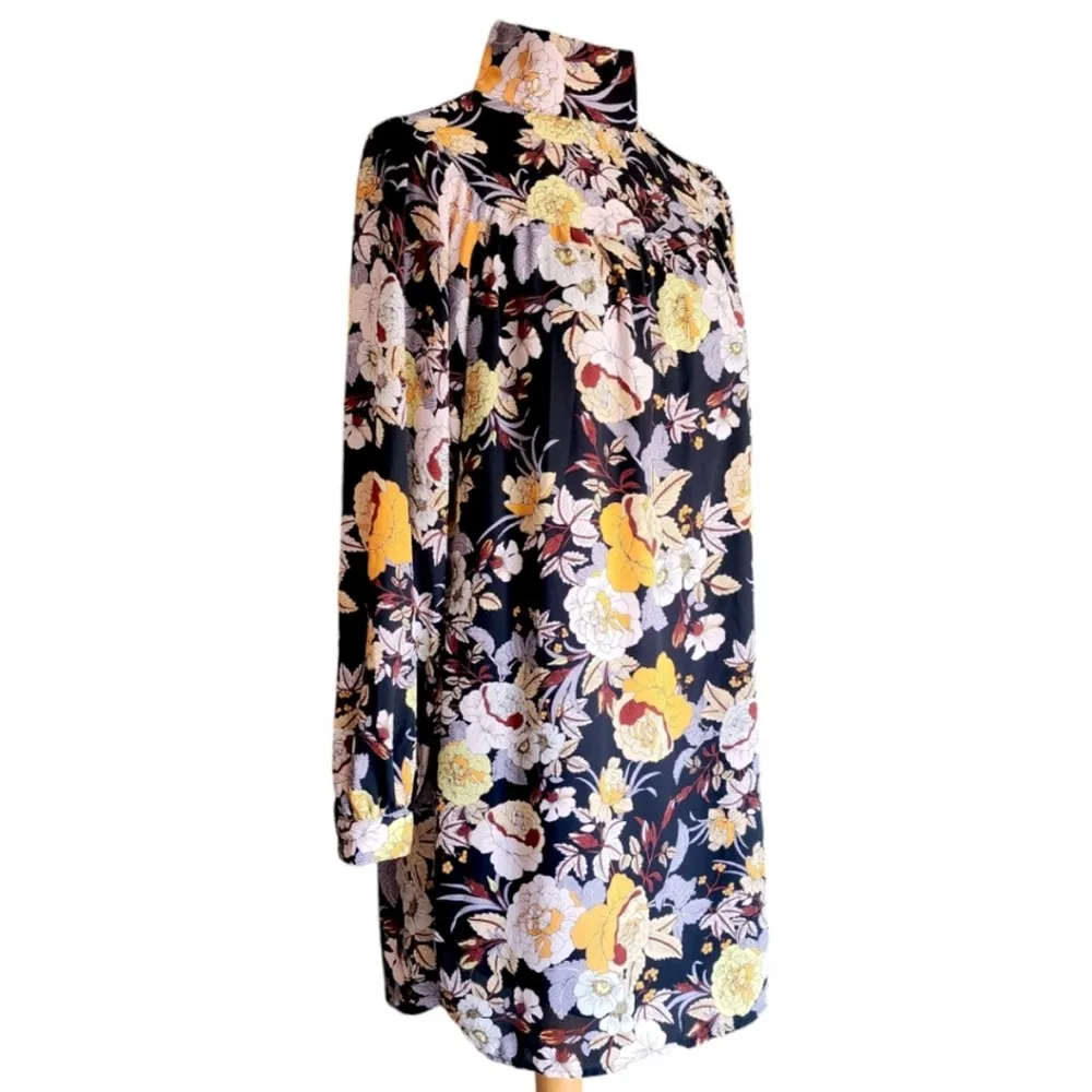 Who What Wear Floral Black Dress Sz S - Image 3
