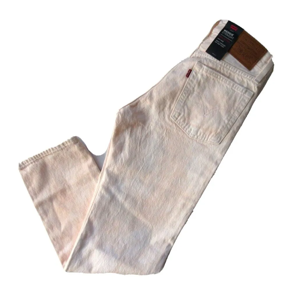 NWT Levi's Wedgie in In The Peach Tie Dye High Rise Heavyweight Rigid Jeans 25 - Image 5