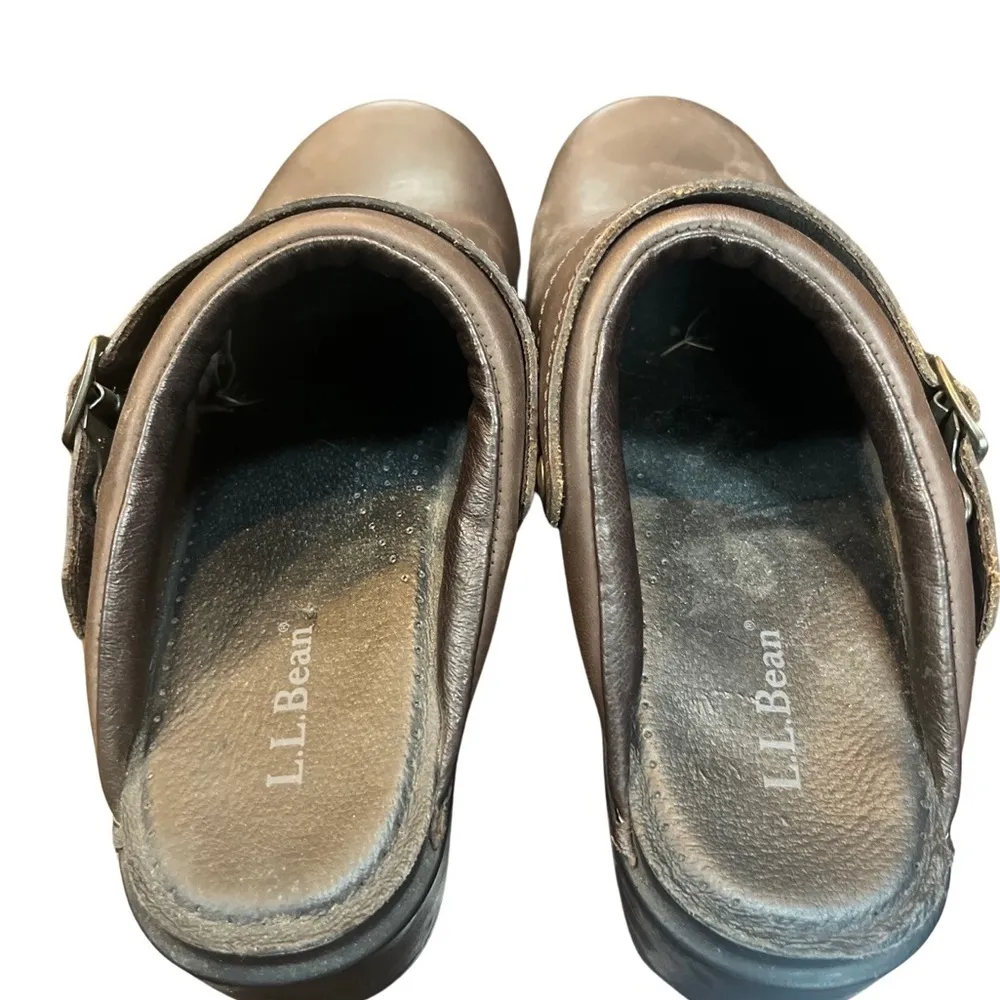 L.L.Bean  Leather Clogs - Image 3