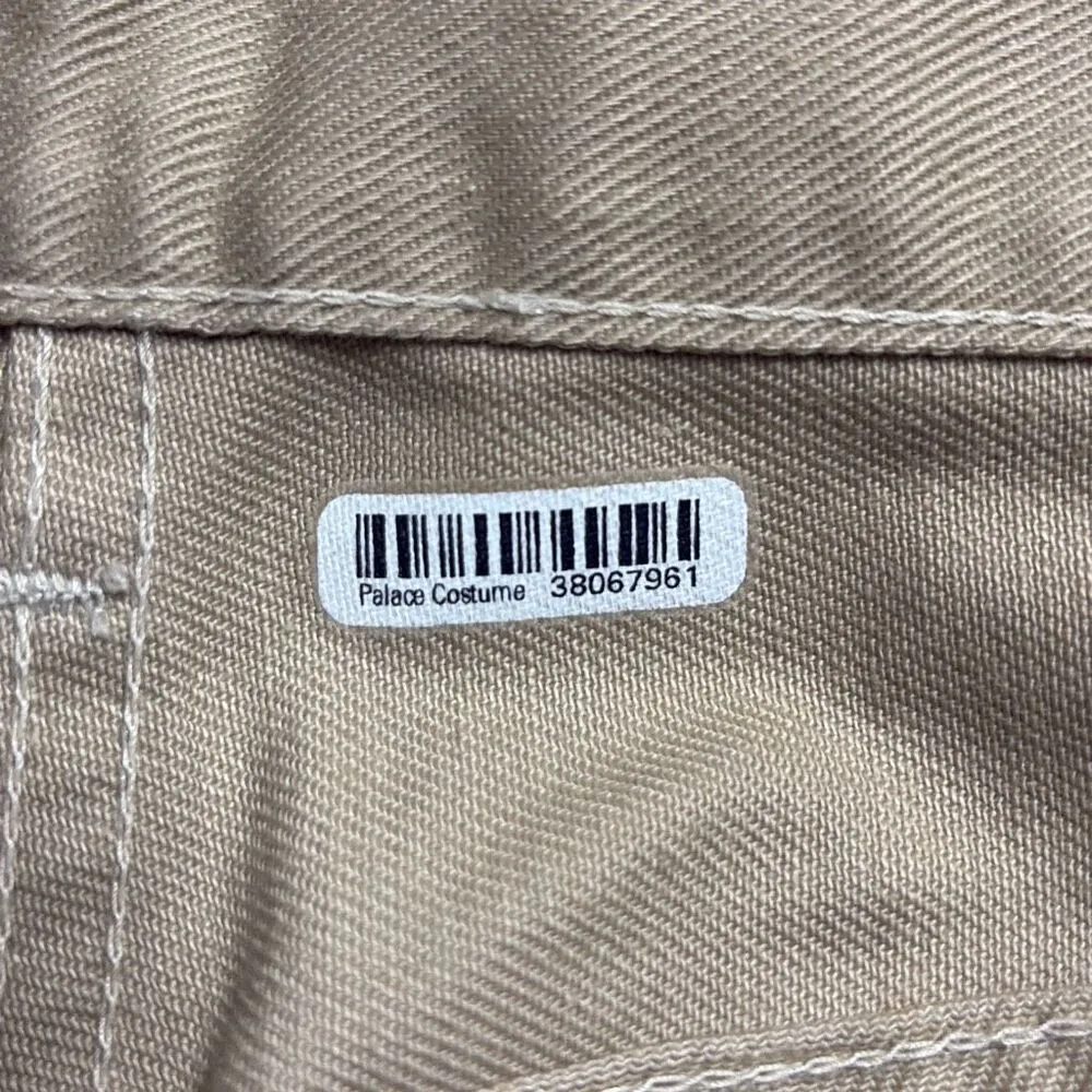 Big Smith Womens 26" Tan Denim Vintage Wide Leg Jeans Altered Palace Costumes Size undefined - Image 9