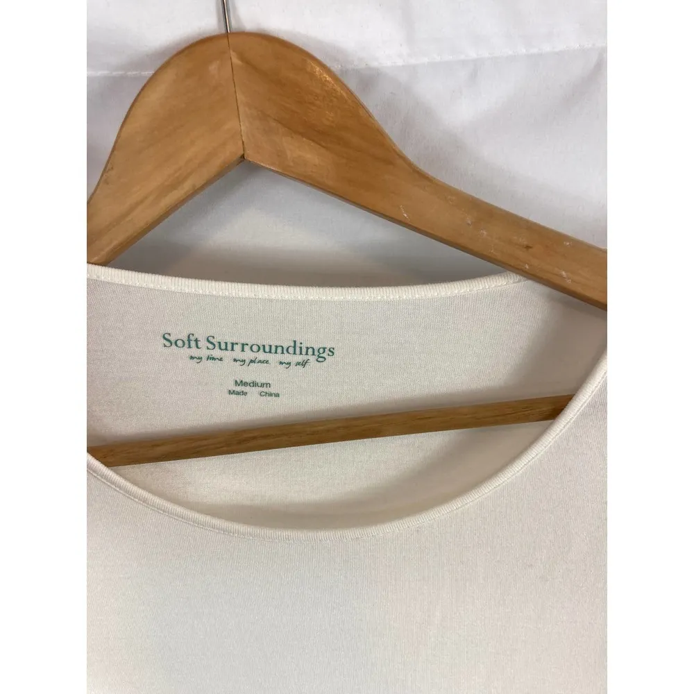 Soft Surroundings  Precious Pleat Tunic Tee size medium - Image 3