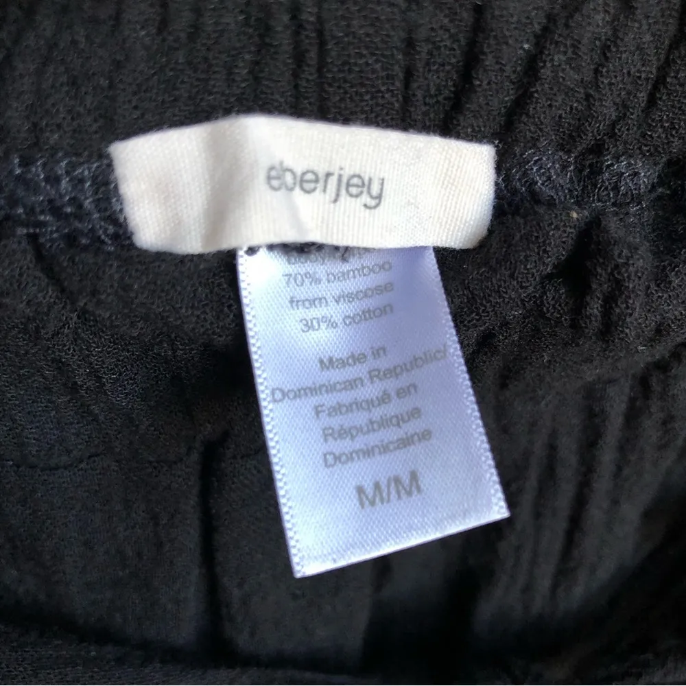 Eberjey, Soft,Lightweight Summer Pants, Attached Tie, Ankle Cropped, Size M - Image 10