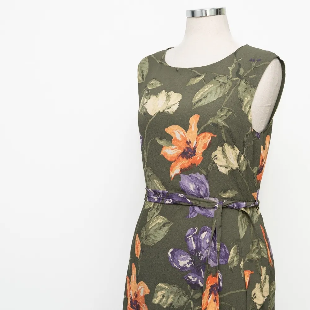 Lauren Ralph Lauren - Floral Belted Crepe Dress - Image 10