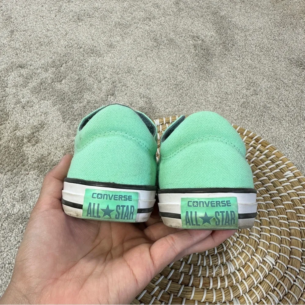 Converse Women’s Chuck Taylor Allstar Low Top Sneakers Shoes in Mint White 5 - Image 8