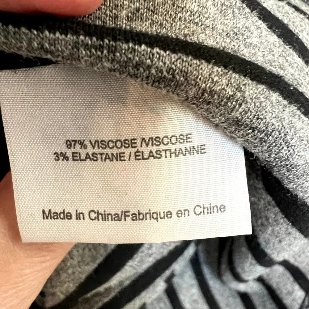 TORY BURCH Dress Stripe Long Sleeve Small Viscose - Image 3