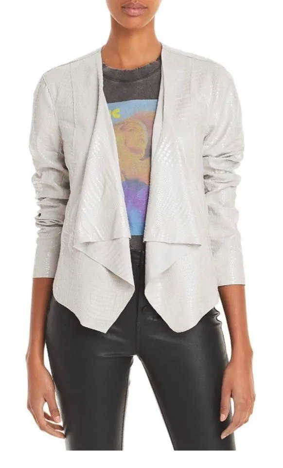 NWT- BLANKNYC Croc Pattern Draped jacket size S - Image 3