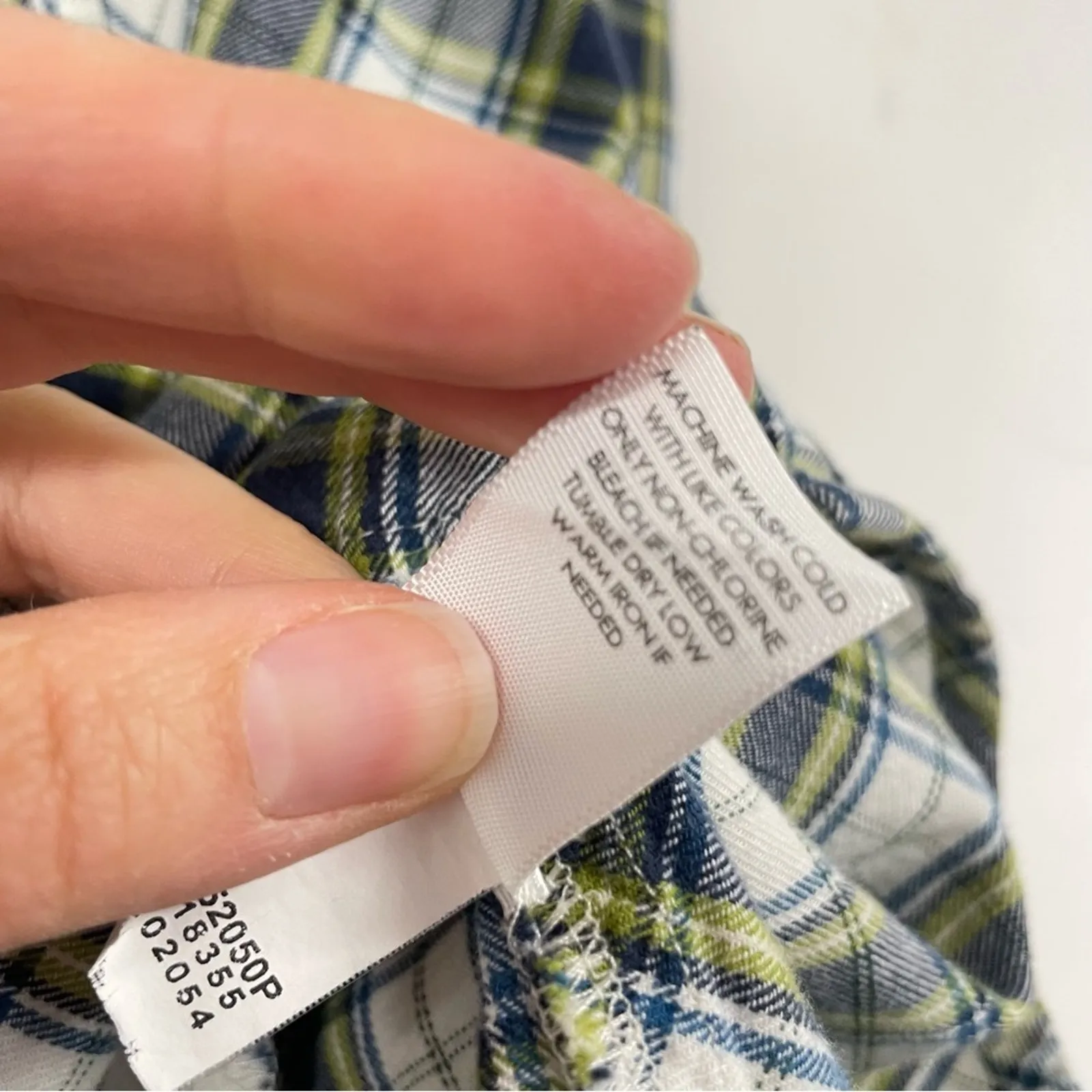 J Jill Green Plaid Button Down Shirt Women S Ruffles Western Style Lace Trim - Image 7