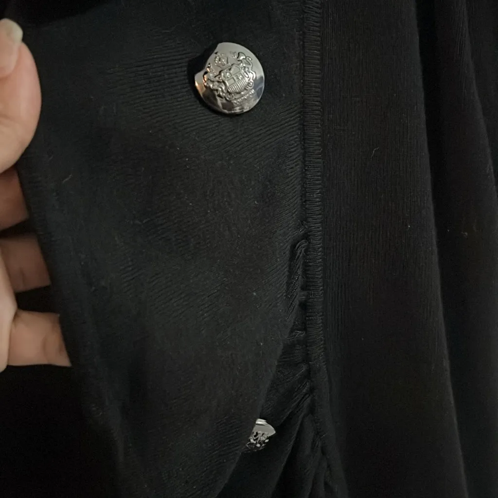 Like New INC Open Cardigan Sweater Black Color W/ Big decorative buttons Size XL - Image 5