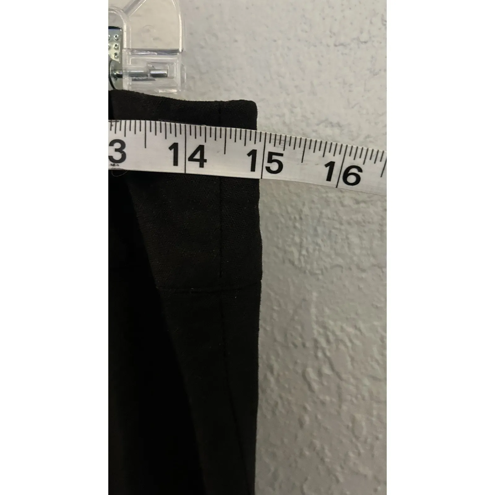 Richard Malcolm Linen Skirt Size 10 Black Embroidered Boho Fully Lined Zip - Image 6