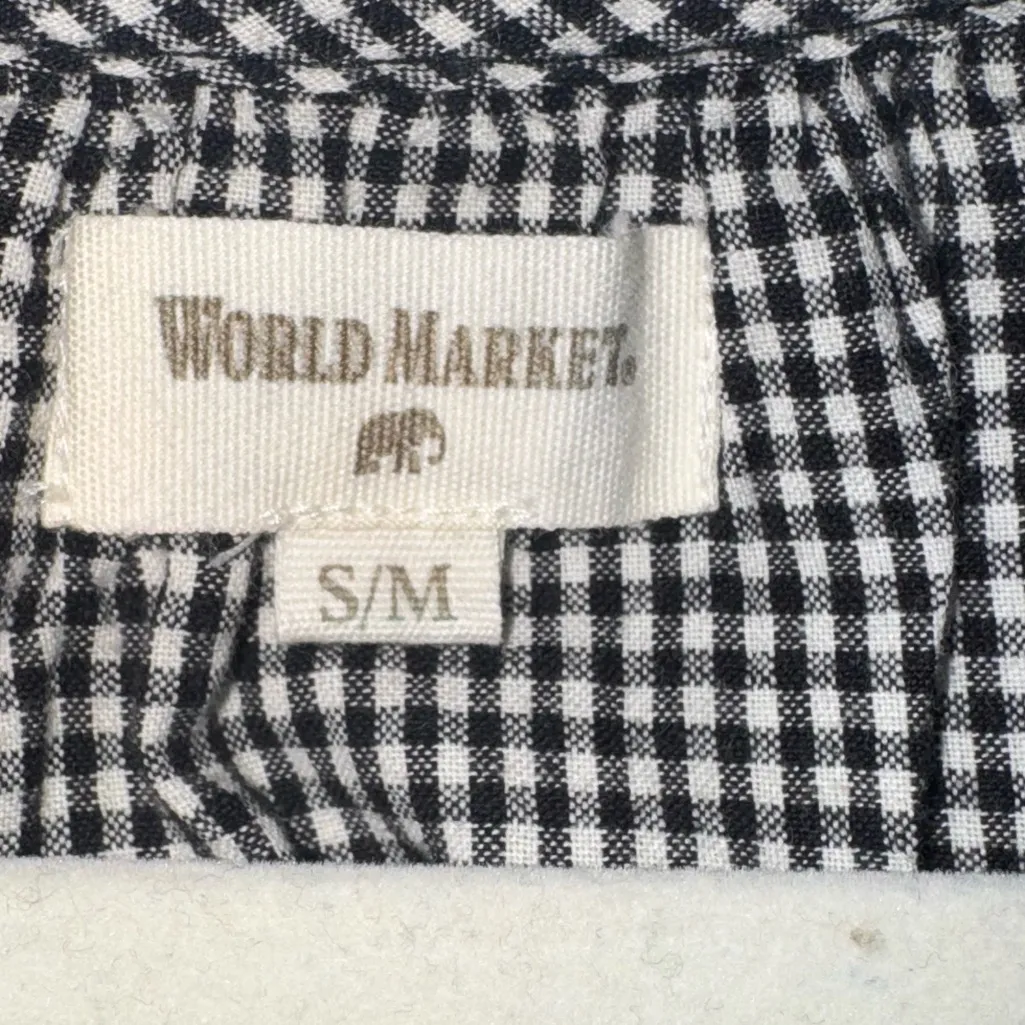 Cost Plus World Market Monochrome Long Sleeve Dress Black Size undefined - Image 7