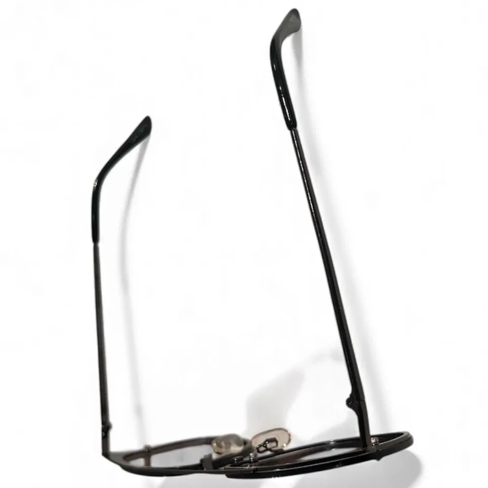 Quay Australia Private Eyes Sunglasses Gunmetal Aviator Mirrored Brown Lenses - Image 5