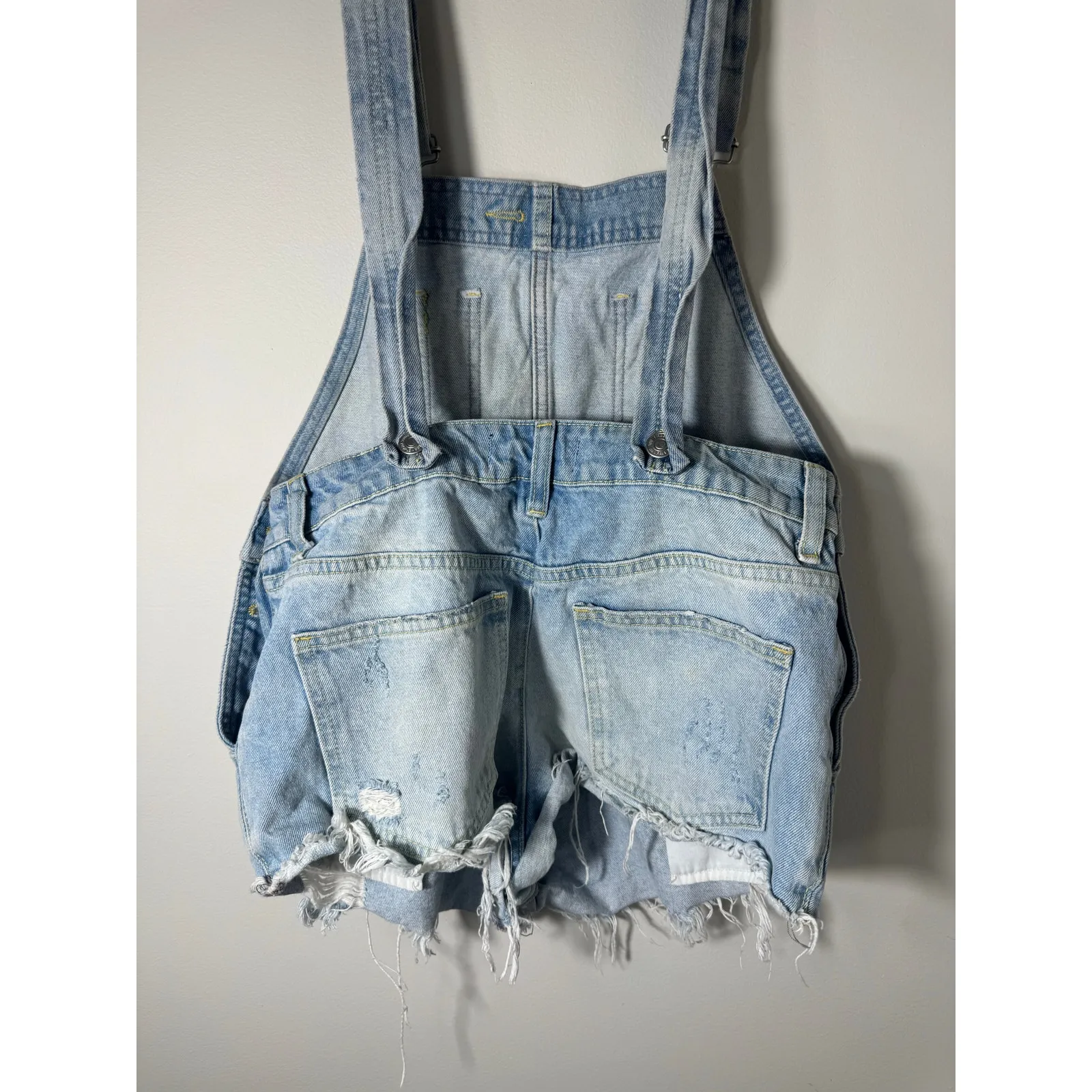 Free People We the  June Shortall Overalls Size 25 - Image 8