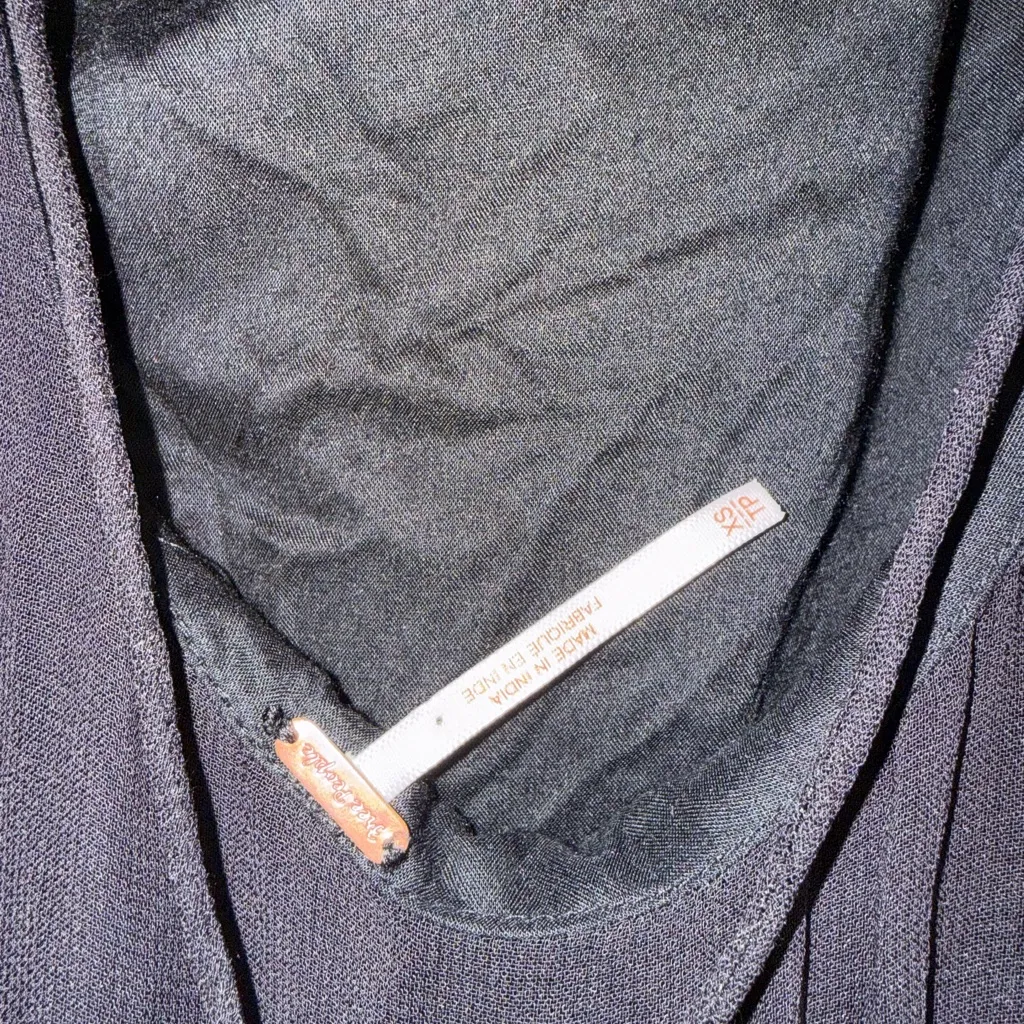 Free People Black sweetest‎ rose Maxi Dress size XS - Image 7