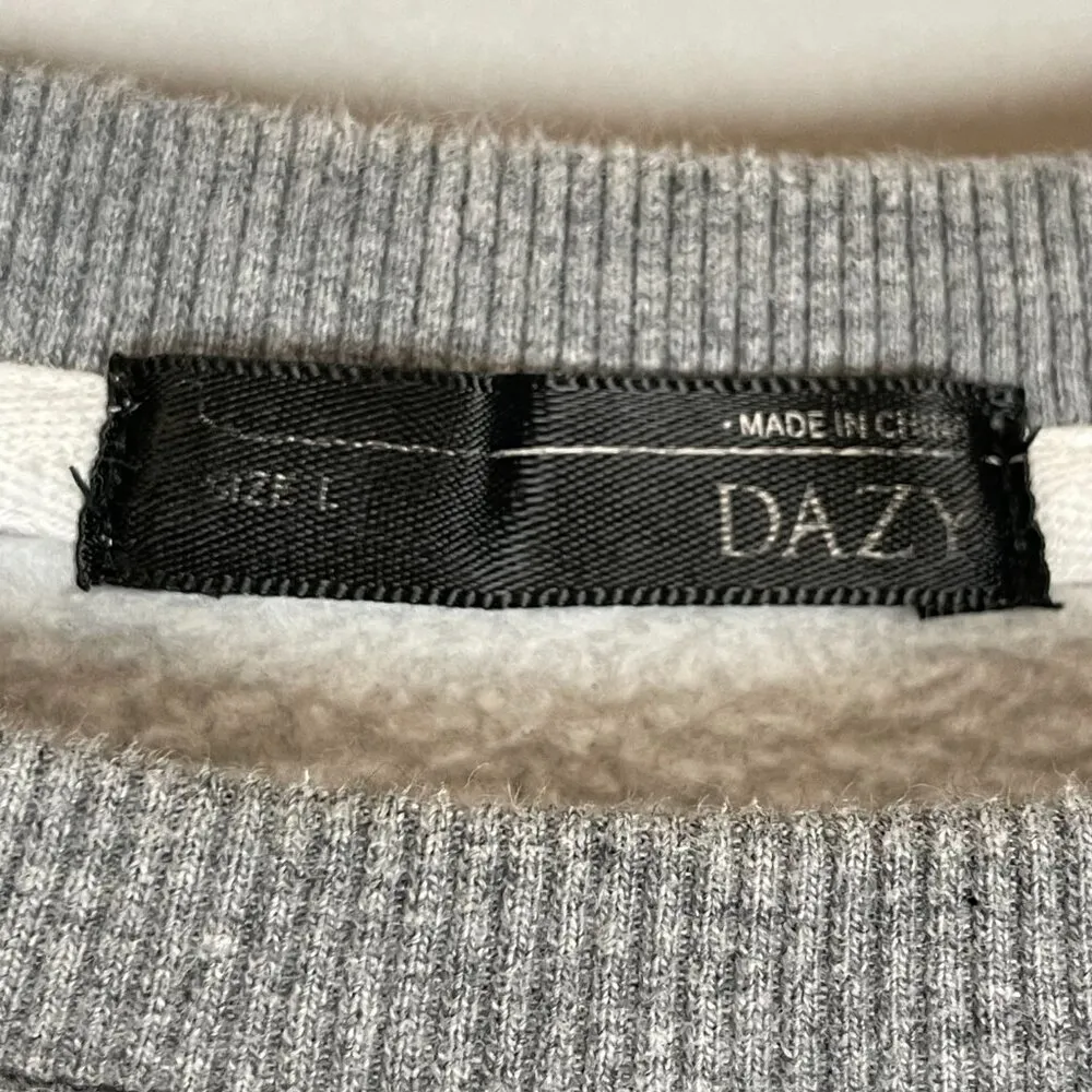 Teddy Bear Sweatshirt Magic is Something You Make Graphic Gray Kawaii Size Large - Image 4