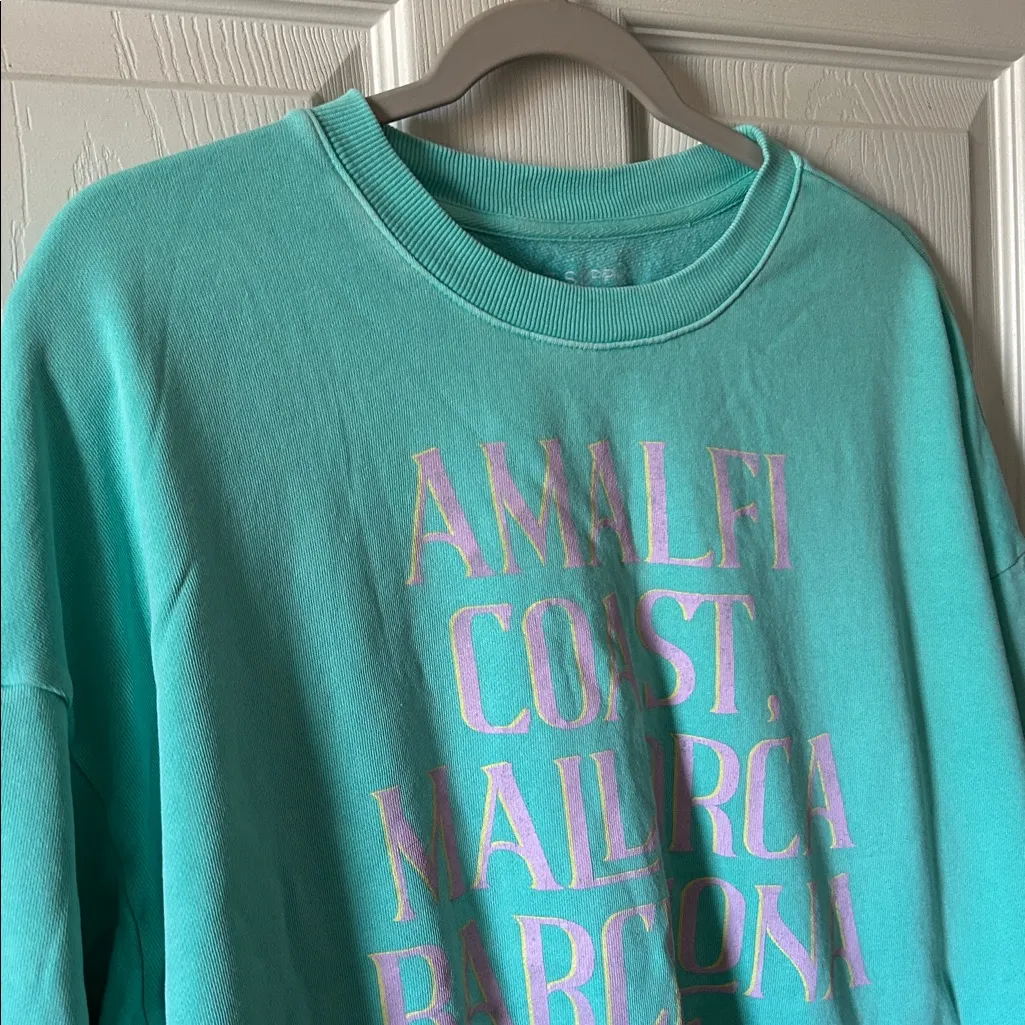 Z SUPPLY Womens‎ Sunday Destination Sweatshirt in Cabana Green Size Med - Image 4