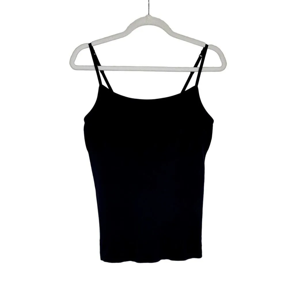 Yummie by Heather Thomson Seamless Camisole Top Scoop Neck Nylon Black Large XL - Image 2