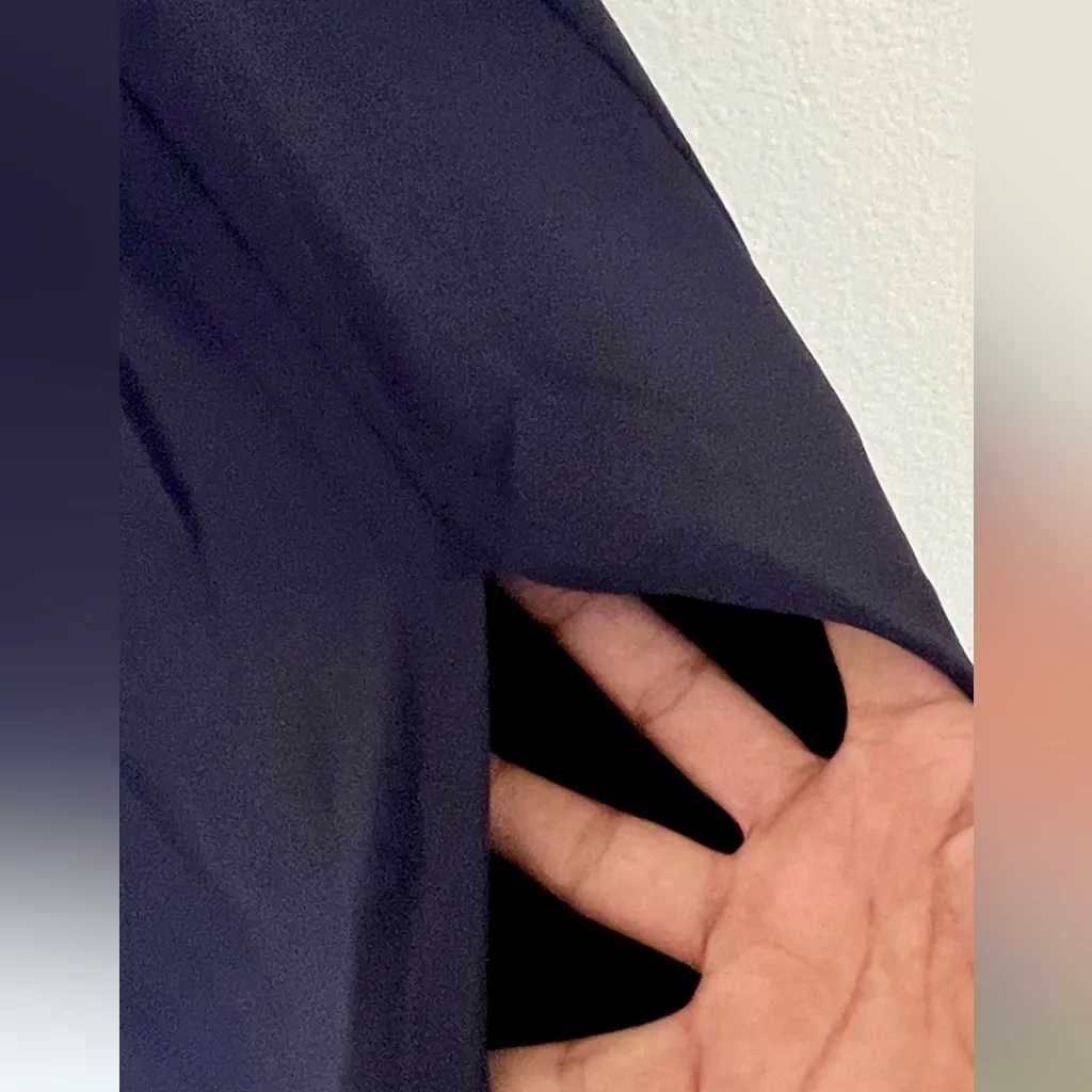 Susana Monaco Midnight Navy Slit Midi Dress Large NWT Evening Cocktail Party - Image 10