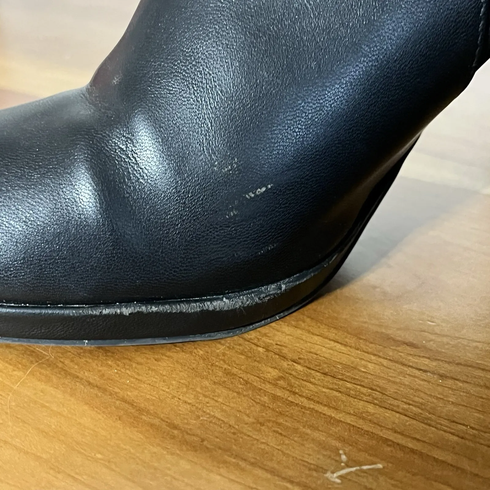 Adrienne Vittadini Ankle Boots Women's Size 8 M Black Booties Heels Shoes - Image 5