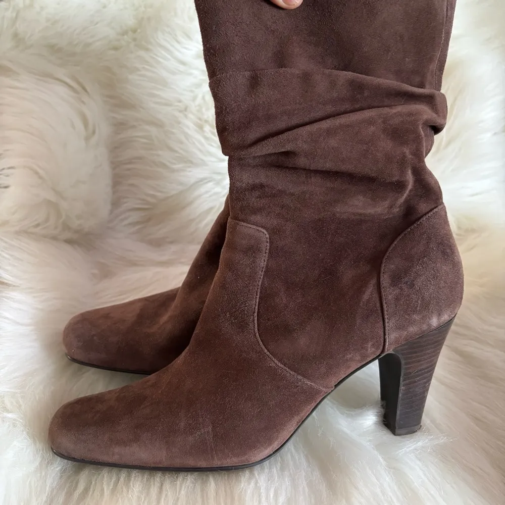 Brown Suede Women's Bootie Size 10 - Image 3
