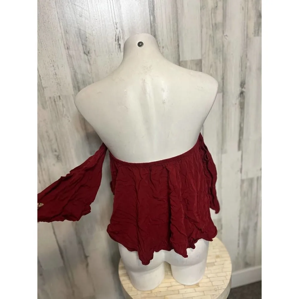 Heart & Hips Red flare blouse - Image 4