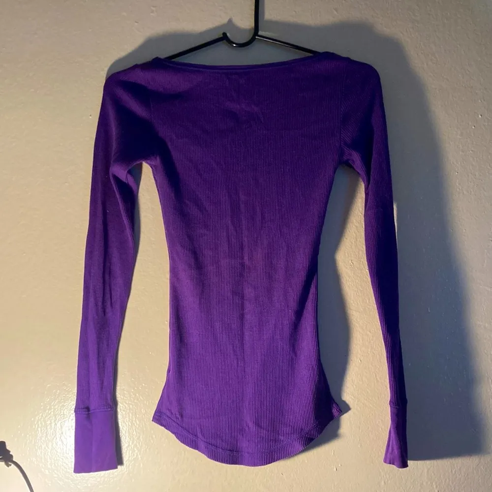 AéRopostale Long John T-shirt Size XS Purple Tall Petite - Image 3