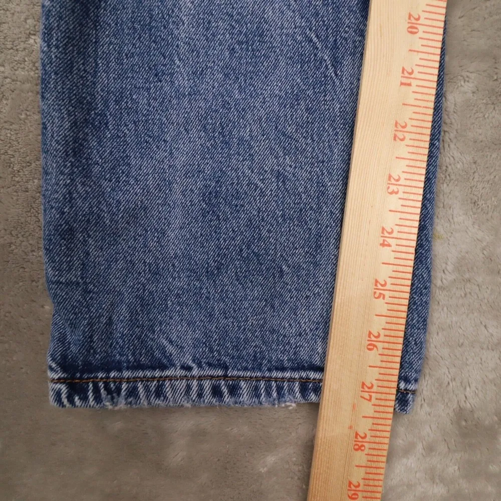 We The Free Women's High Rise Medium Wash Distressed Straight Leg Jeans size‎ 29 - Image 6