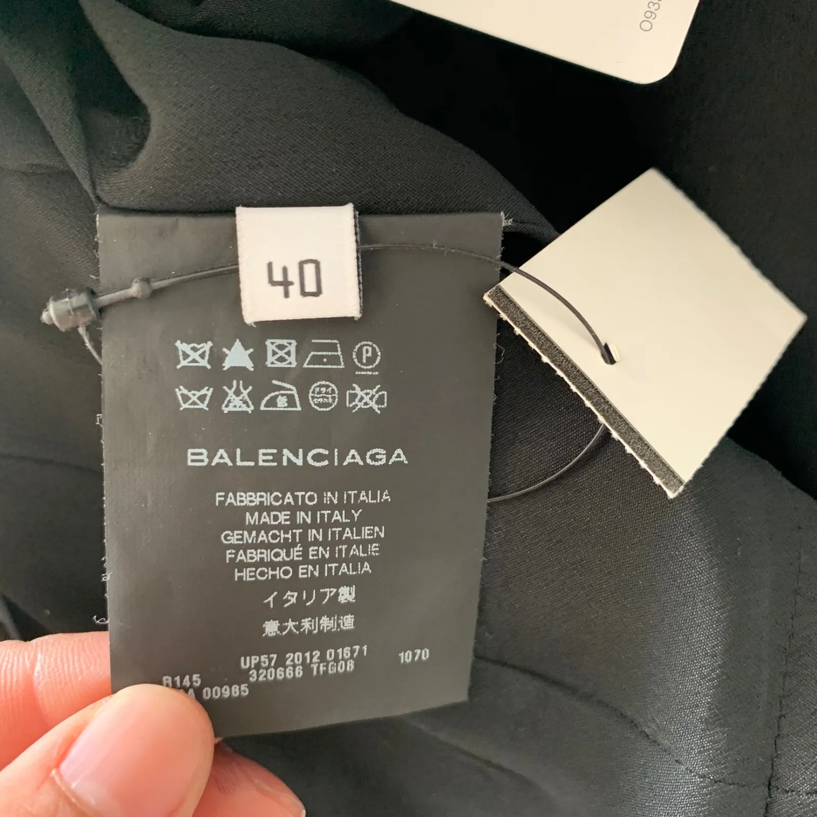 Balenciaga‎ floral perforated eyelet metallic sheath dress sz 10 US quiet luxury - Image 5