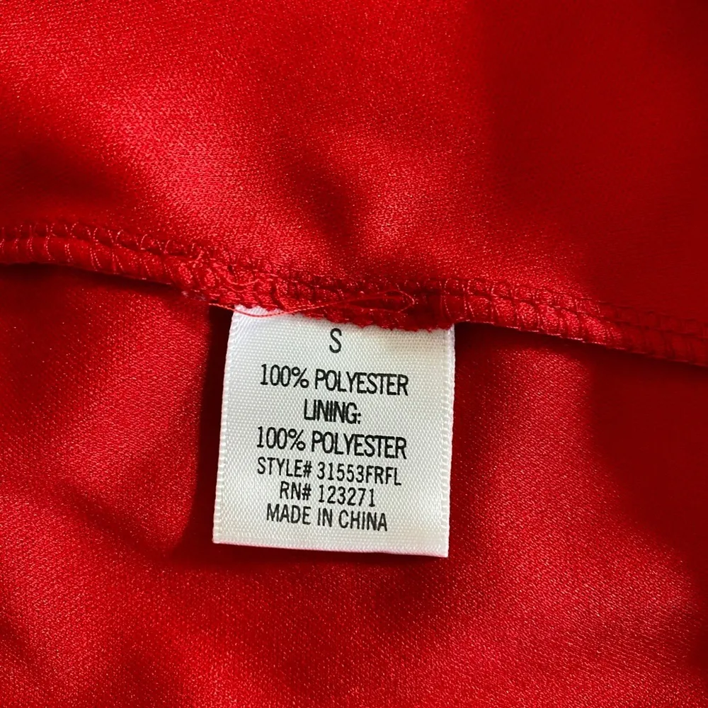 Red Floral Halter Dress - Image 5