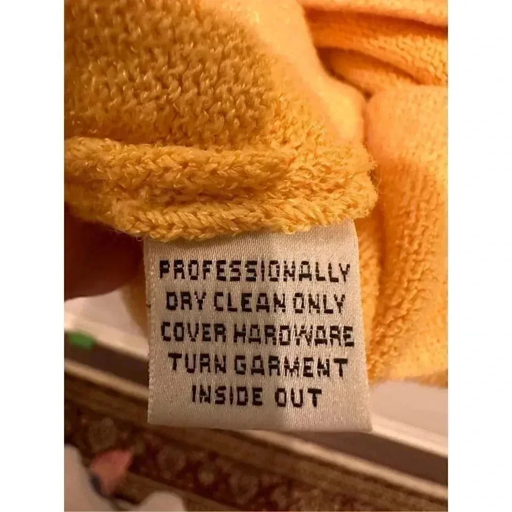 St John Yellow Cropped Top Sz L - Image 4