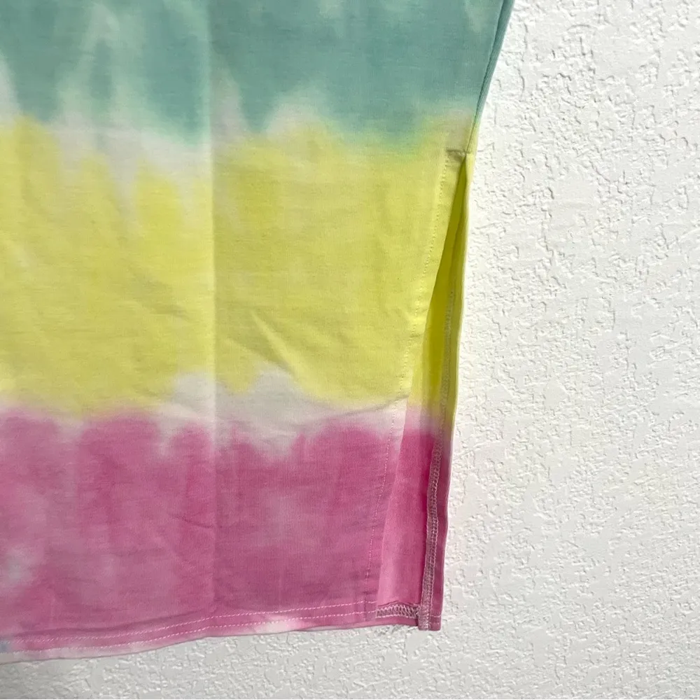 NWT Chaser Womens Tube Top Dress Tie Dye Multicolor Front Slit Size Small - Image 8