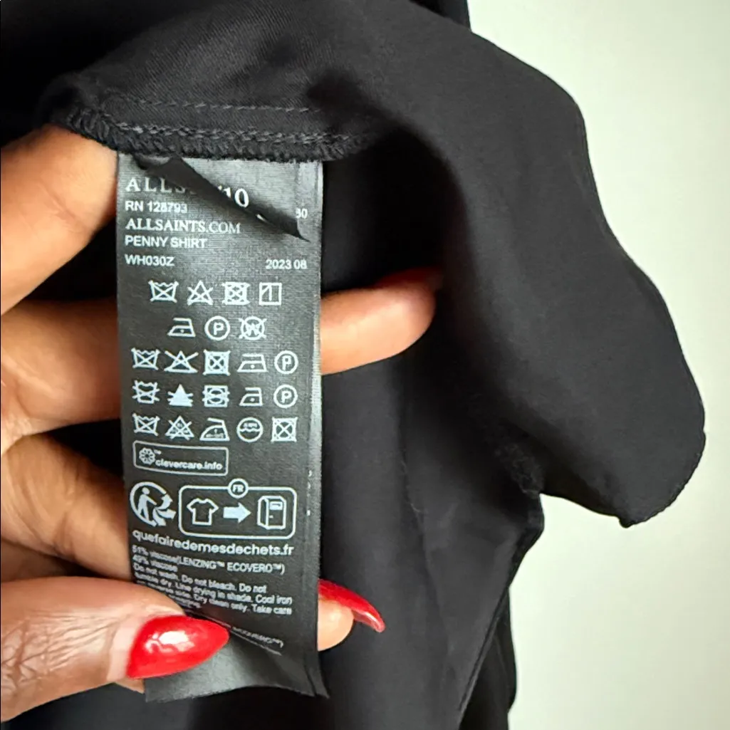 AllSaints Penny Balloon Sleeve High-Low Top 10 - Image 7