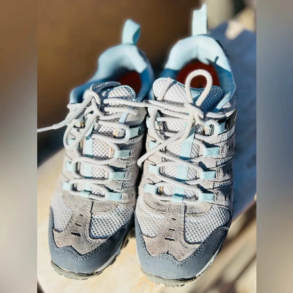 Merrell Accentor Wild Dove Cloud Blue Gray Hiking Mountaineering Shoes Womens8.5 - Image 4