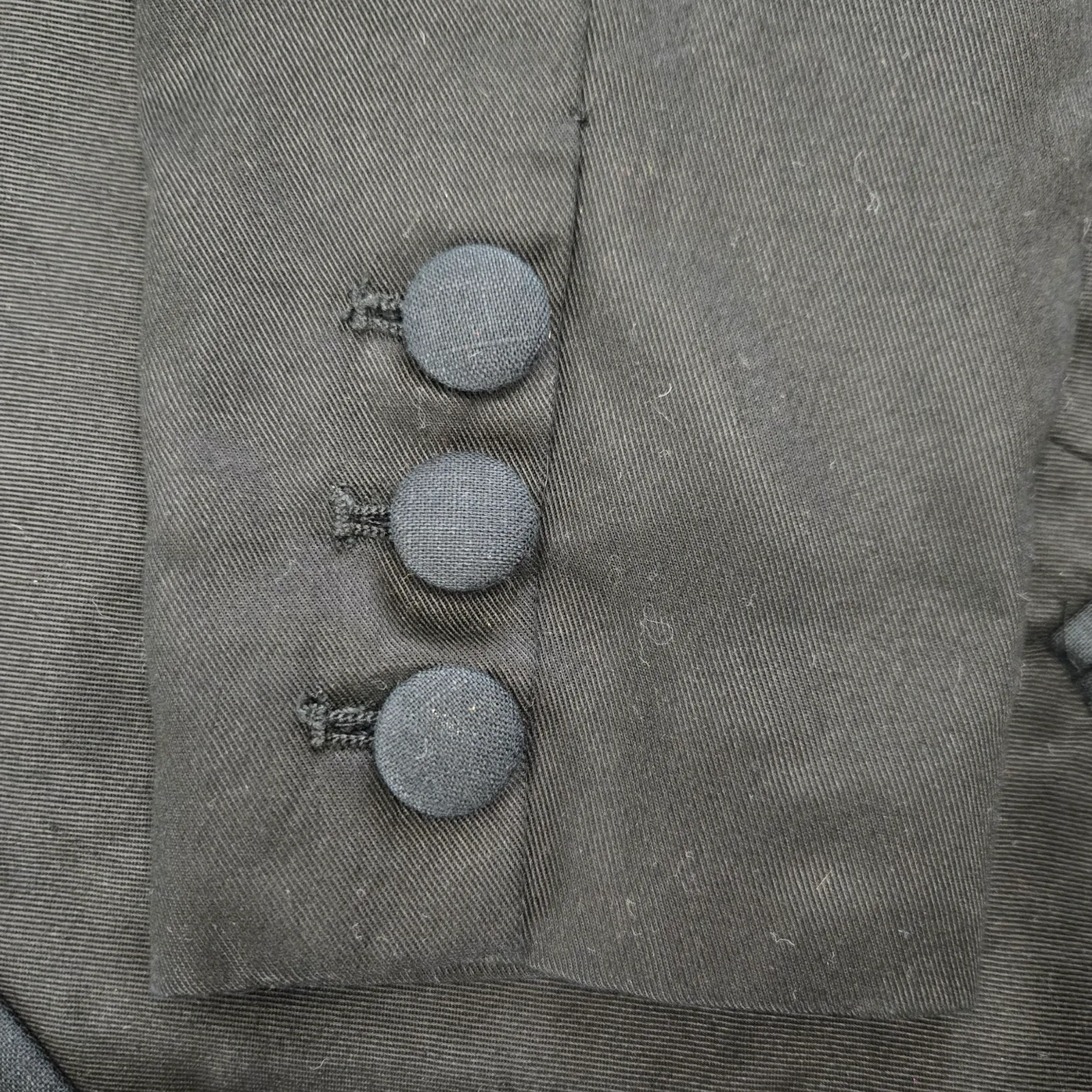 Free People Black Tencel Linen Blend Single Button Blazer Jacket Size Medium - Image 5