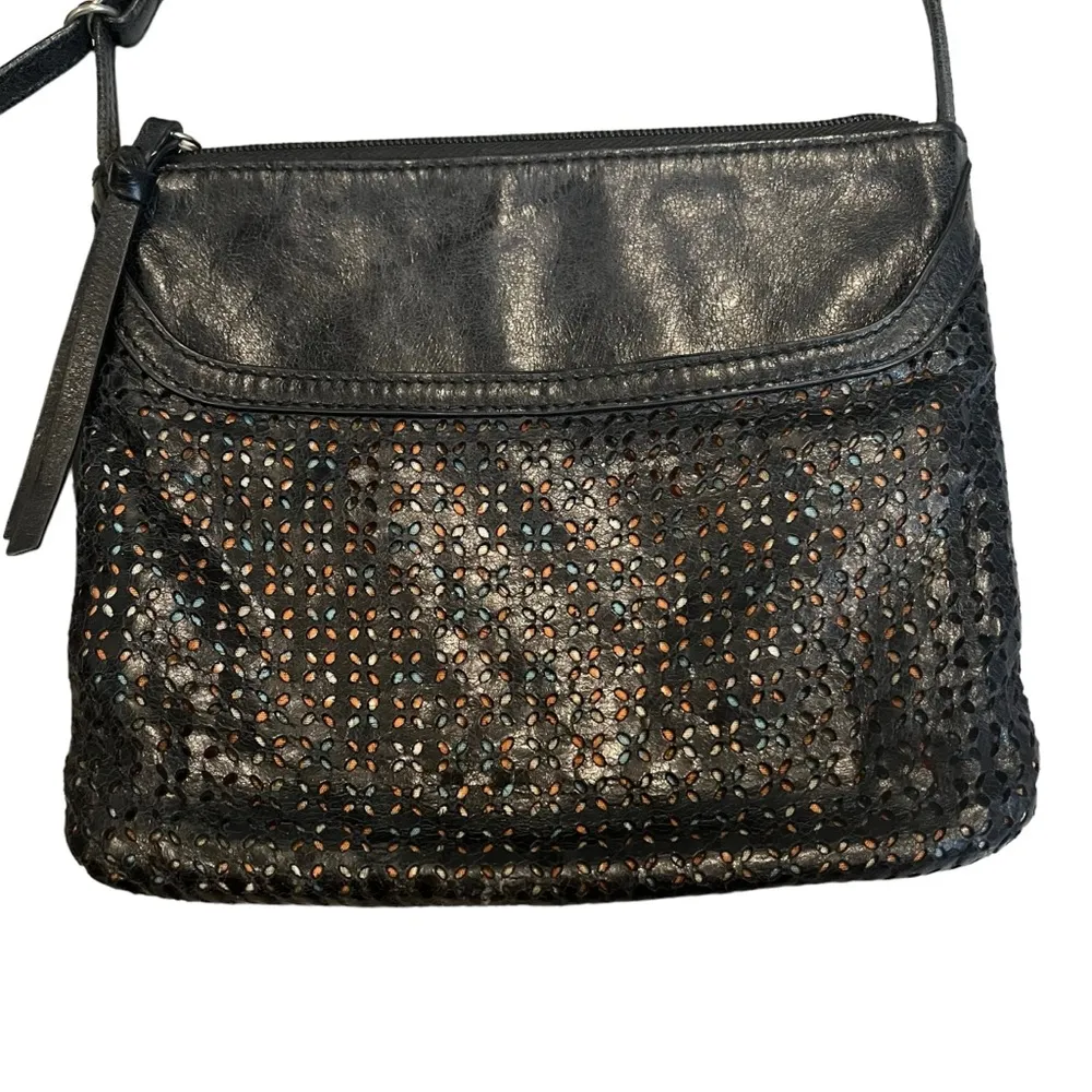 HOBO International Liza Perferated Laser Cut Leather Crossbody - Image 9