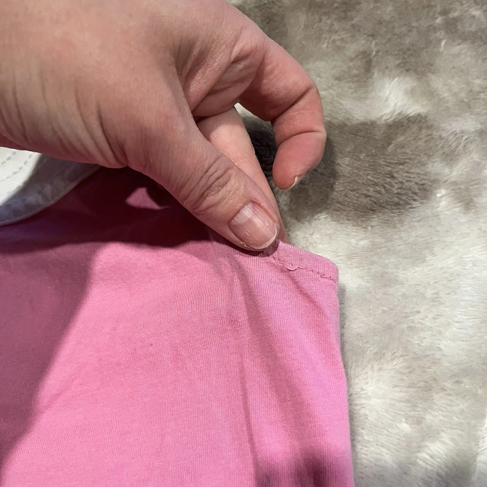 Lilly Pulitzer Cotton Sleeveless Tunic Tank Top Women Pink White Preppy Small - Image 6