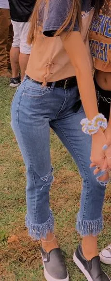 Forever 21 Fringe/Frayed Jeans - Image 2