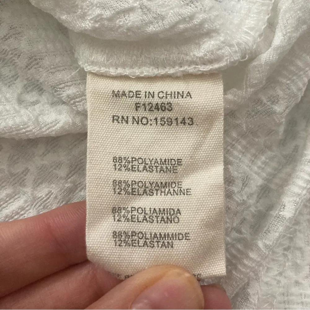 NWT FRNCH White Textured Turtleneck Size Large - Image 4