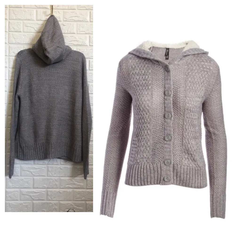 Sherpa-Lined Hooded button down Cardigan‎ women’s size xxl - Image 2