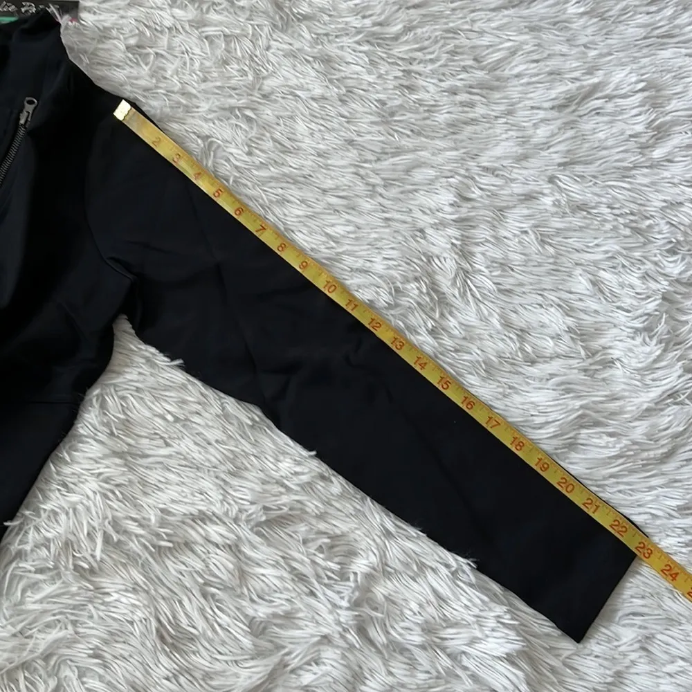 CHARLIE PAIGE Black long sleeve zip up Women’s Jacket size S/M - Image 11