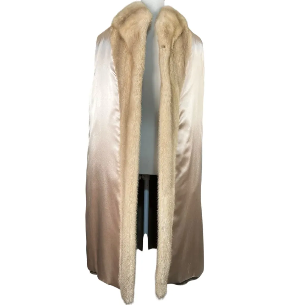 Palomino Mink Fur Open Front Vintage Coat Size L - Image 12